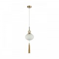 8272/1A NEOCLASSI латунь/бежевый/белый, металл/керамика/стекло Подвес Е14 1*40W 220V GLORIYA