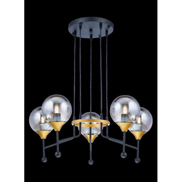 81908/5 BLACK+GOLD (1) Люстра NW