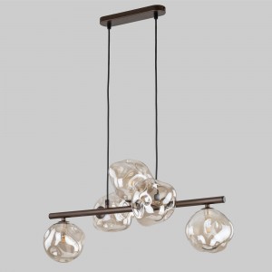 Подвесной светильник со стеклянными плафонами 11026 Lava Brown
