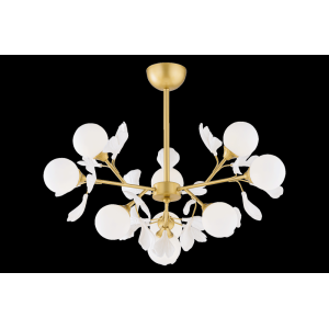 2704A/9 SPAY PAINT BRASS+WHITE (1) Люстра NW