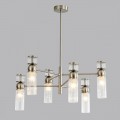 8277/6 MODERNI сатин никель/прозрачный, металл/стекло Люстра Е14 6*40W 220V DENVER