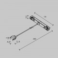 Коннектор с подвесом Maytoni Exility TRA101SWT-2B