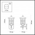 Уличный настенный светильник Odeon Light Nature House 4043/1W