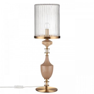 5414/1TA MODERN ODL_EX26 античная бронза/терракот/бежевый/металл/керамика Настольная лампа E14 1*40W TERRA