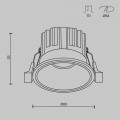Встраиваемый светильник Technical DL058-7W2.7K-W