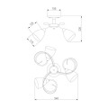 Потолочный светильник Eurosvet 30130/3 античная бронза