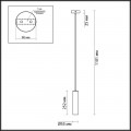 Подвесной светильник Odeon Light Hightech Kiko 3872/1L