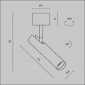 Светодиодный спот Maytoni Technical Focus T C141CL-L125-6W4K-B