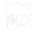 Накладной светодиодный светильник Elektrostandard Glide 25100/Led белый/черный a059332