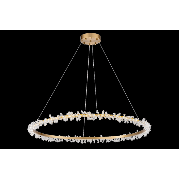 555P-1000 BRONZE+CL (1) Люстра (NW)