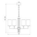 Подвесная люстра Eurosvet Soffio 60134/6 никель