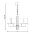 Подвесная люстра Eurosvet Soffio 60134/6 никель