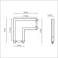 Соединитель L-образный с токопроводом Novotech Shino Smal 135206