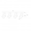 Потолочный светильник Arte Lamp A1311PL-4WH