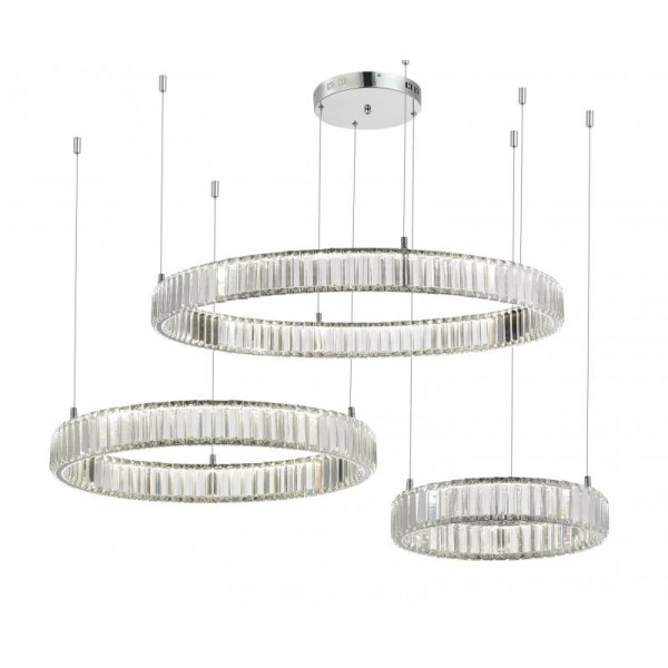 2107A-DW-40+60+80 CHROME (1) Люстра NW #