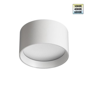 359594 OVER NT25 000 белый Светильник накладной светодиодный с переключ. цв. температуры IP20 LED 12W 220-240V 3000К\4000К\6000К ORBIS