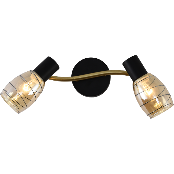 Спот Mirastyle MX-5977/2 BK+GOLD