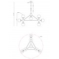 Подвесная люстра Arte Lamp Bolla A1664SP-10BK