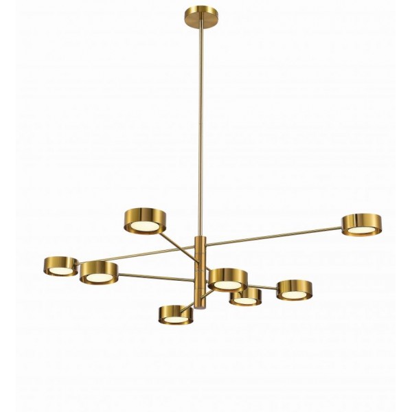2123-DW-8 BRASS (1) Люстра (NW)