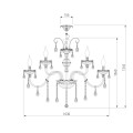 Подвесная люстра Bogates 124/10+5 Strotskis