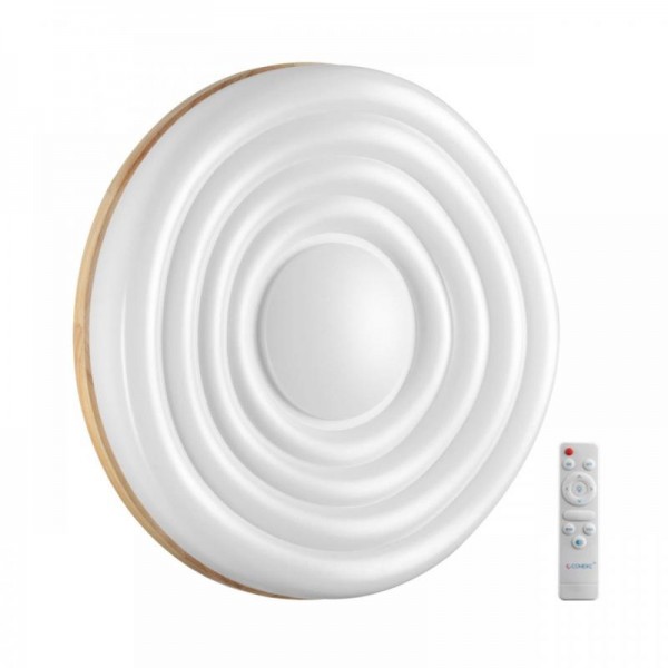 7674/EL PALE SN 202 белый/натуральное дерево LED 70Вт 3000-6000К D470 IP43 пульт ДУ FASS WOOD