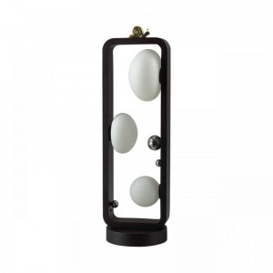 5434/3FB NATURE ODL_EX26 черный/золотистый/хром/металл/акрил/декор металл Уличный наземный светильник-торшер 65см IP54 G9 3*15W max LUMA