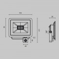 Прожектор светодиодный Maytoni Flood 10W 4000K FL001-L10B4KSR