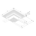 Коннектор угловой для встраиваемого шинопровода латунь Elektrostandard 85244/00_система Лайн a072720