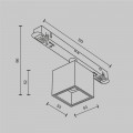 Трековый светодиодный светильник Maytoni Technical Magnetic Exility Alfa S TR133-4-7W-DS-W