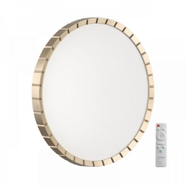 7648/EL PALE SN 142 Светильник пластик/белый/золотой LED 70Вт 3000-6000К D486 IP43 пульт ДУ ATABI GOLD