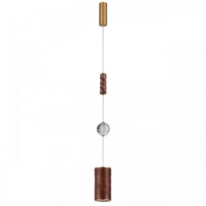 5450/18LB L-VISION ODL_EX26 коричневый/античная бронза/металл/керамика/хрусталь/акрил Подвес LED x 18W 2000К/3000K/4000K/переключ. RIVERA