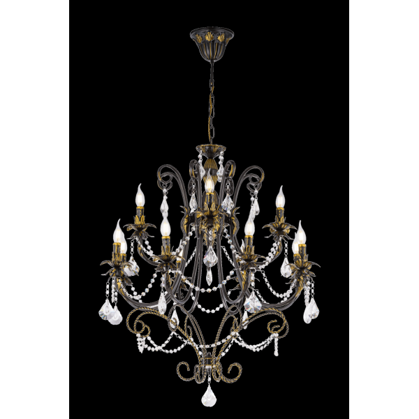 4737/4+8P BK (1) Люстра