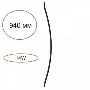 7155/100D HIGHTECH ODL26 Дуговой элемент для инсталяции  черный/cиликон/металл IP20 LED 14W 557Лм 3000K 120° 24V FINO