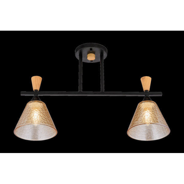 4864/2 BK+WOOD (6) Люстра (RL)