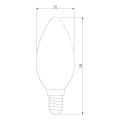 Лампа светодиодная филаментная Elektrostandard BLE1427 E14 9W 4200K матовая a050133