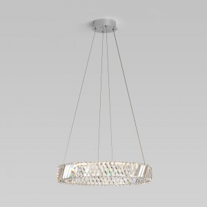 Подвесной светильник с хрусталем 101004 LED никель хрусталь Strotskis