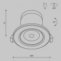 Встраиваемый светодиодный светильник Phill DL014-6-L9W