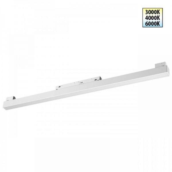 359618 SHINO NT25 000 белый Трековый светильник для низков. шинопровода с переключ. цв. темпер. IP20 LED 3000К\4000К\6000К 20W 48V FLUM