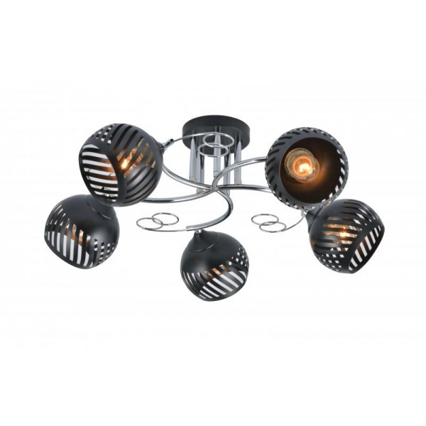 29027/5 CHROME+BLACK (1) Люстра (RL)