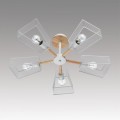 8246/5C COUNTY LN25 белый, металл/дерево Люстра потолочная Е27 5*60W 220V IRMA