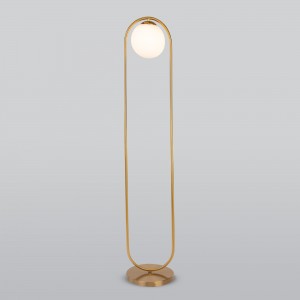 Напольный светильник со стеклянным плафоном 01139/1/ золото