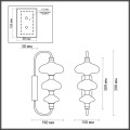 Бра Odeon Light Modern Amore 5411/9WL