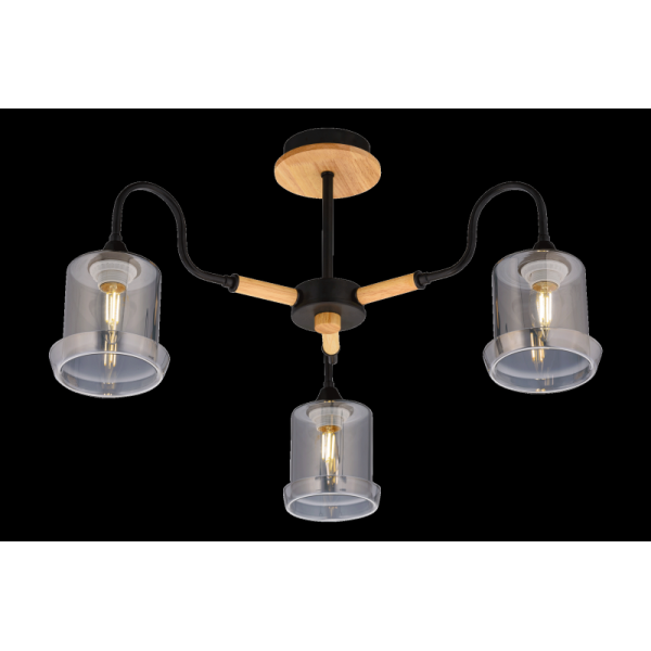 4872/3 BK+WOOD (4) Люстра (RL)