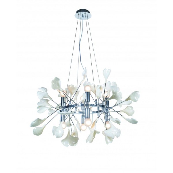 5746R/8 CHROME+WHITE (1) Люстра NW