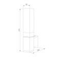 Уличный настенный светодиодный светильник Elektrostandarda 1534 TECHNO LED 3000K чёрный a072067