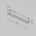 Подвесной светодиодный светильник Maytoni Technical Pendant system Parity Basis TR129B-12W4K-B