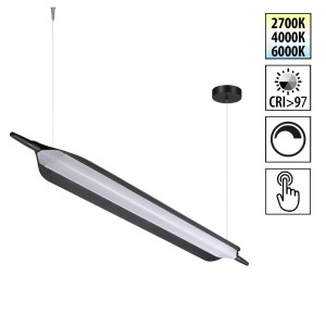 359544 LEDO NT25 000 черный Светильник подвесной диммируемый со сменой цв.температуры (сенсор) IP20 LED 32W 2700/4000/6000K 100-240V ALA