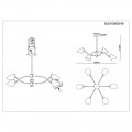 Потолочная люстра Evoluce Satta SLE103602-06