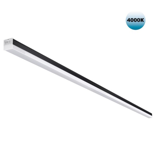 359828 OVER черный Светильник линейный светодиодный в комплекте прямые соединители 2шт и сетевой кабель 2м LED 68W 100-265V BITS