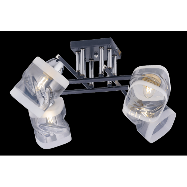 74333/4 CHROME+GRAY (2) Люстра (RL)